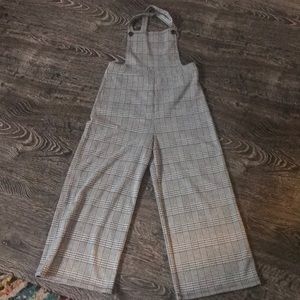 Plaid jumpsuit romper